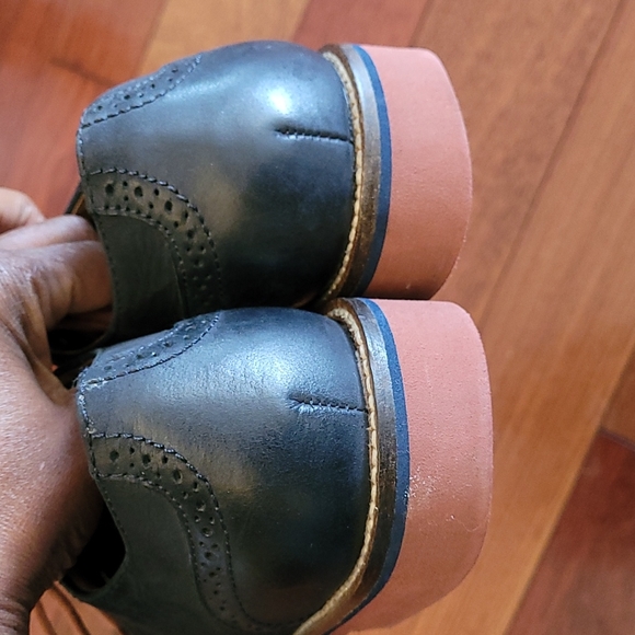 Pegabo kids oxfords in navy - US 7 - Picture 6 of 11